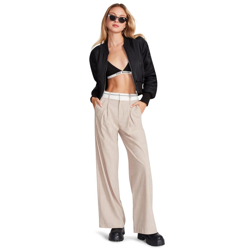 παντελονι γυναικεια Steve Madden Izzie Μπεζ | GR-4573GDW