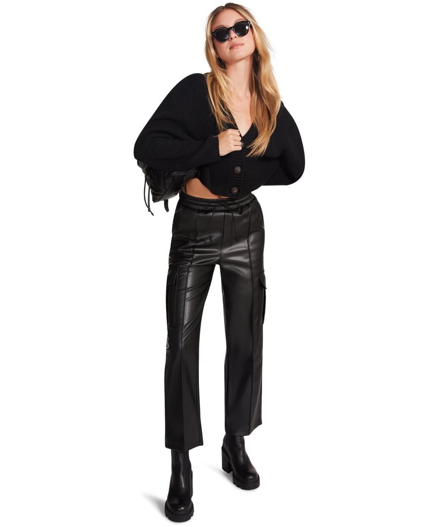 παντελονι γυναικεια Steve Madden Kourt μαυρα | GR-2578GEU