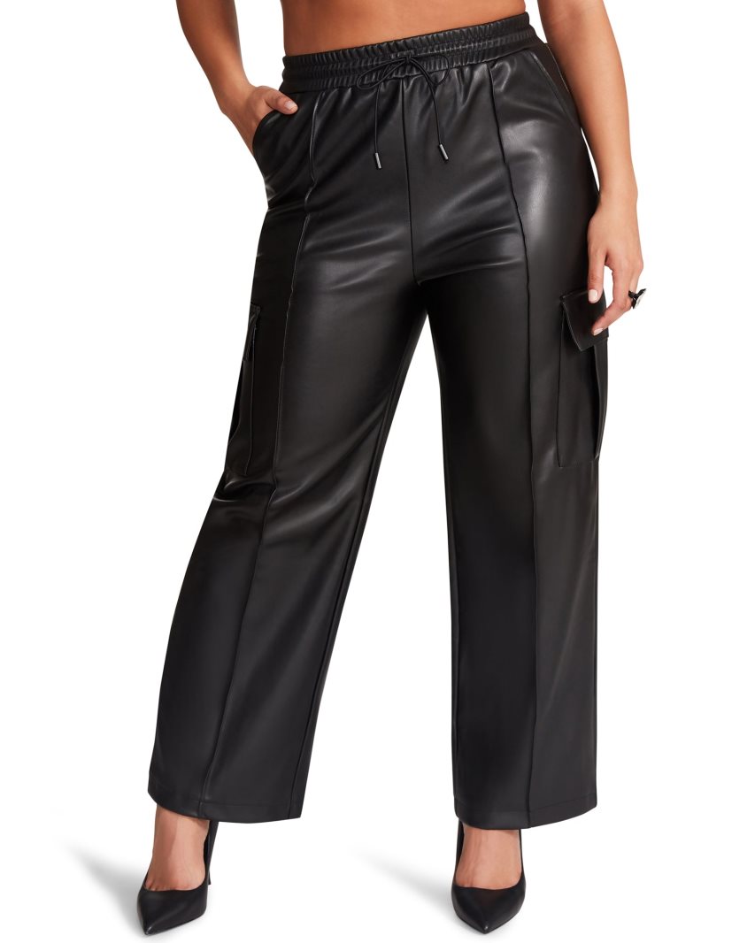 παντελονι γυναικεια Steve Madden Kourt μαυρα | GR-2578GEU