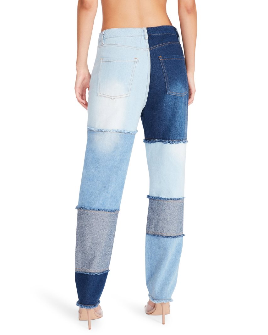 παντελονι γυναικεια Steve Madden Kylie Denim Fabric μπλε | GR-2684VPJ