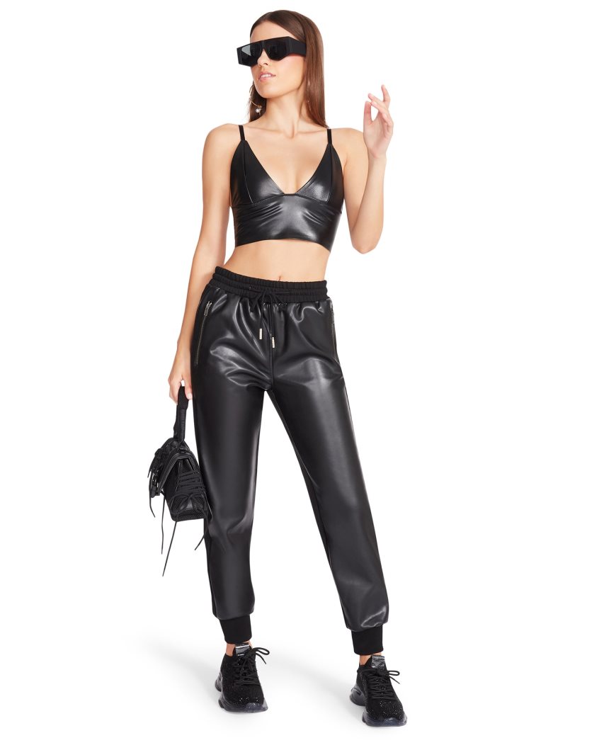 παντελονι γυναικεια Steve Madden Maria μαυρα | GR-O243EDO