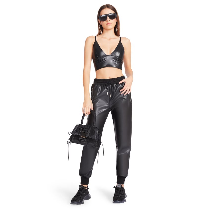 παντελονι γυναικεια Steve Madden Maria μαυρα | GR-O243EDO