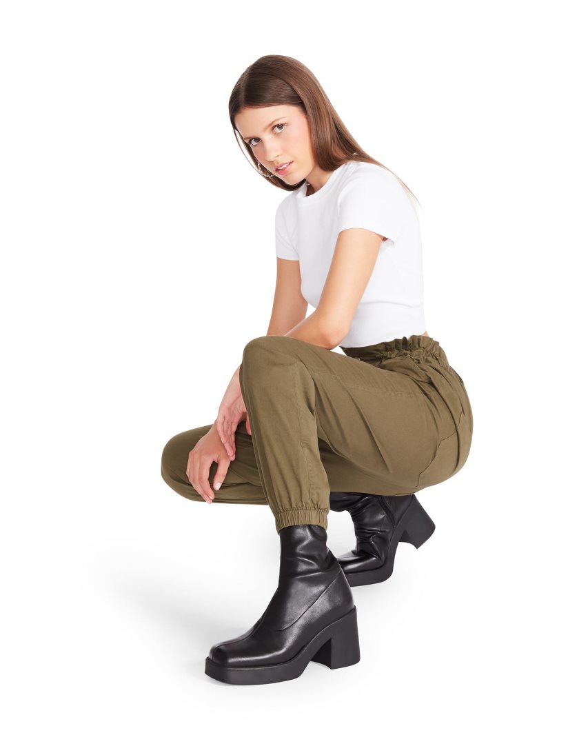 παντελονι γυναικεια Steve Madden Melanie Ελιά | GR-O753RYC