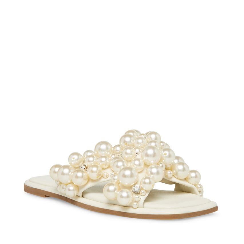 παντοφλεσ γυναικεια Steve Madden Duri ασπρα | GR-4521KRG