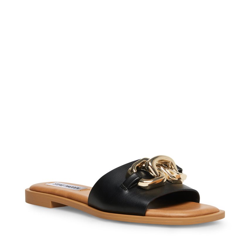 παντοφλεσ γυναικεια Steve Madden Gene μαυρα | GR-5427ELR