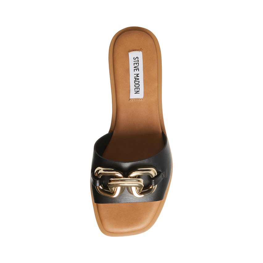 παντοφλεσ γυναικεια Steve Madden Gene μαυρα | GR-5427ELR