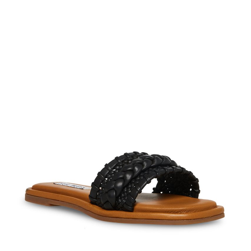 παντοφλεσ γυναικεια Steve Madden Genevie μαυρα | GR-215OXLO
