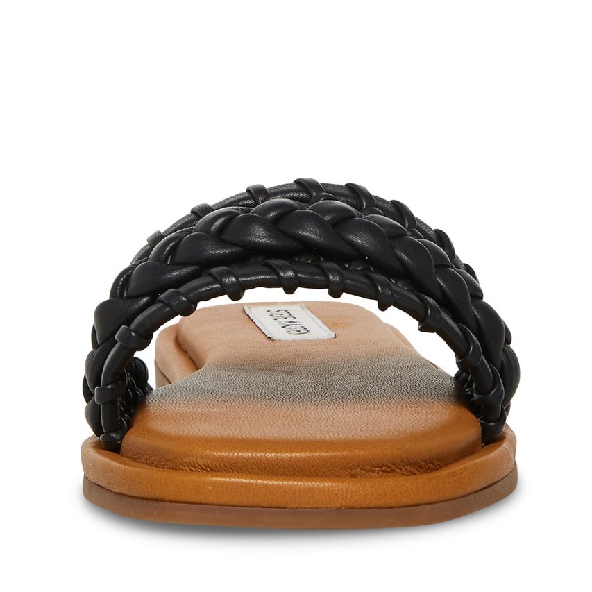 παντοφλεσ γυναικεια Steve Madden Genevie μαυρα | GR-215OXLO