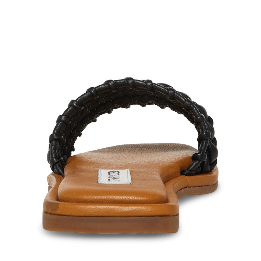 παντοφλεσ γυναικεια Steve Madden Genevie μαυρα | GR-215OXLO