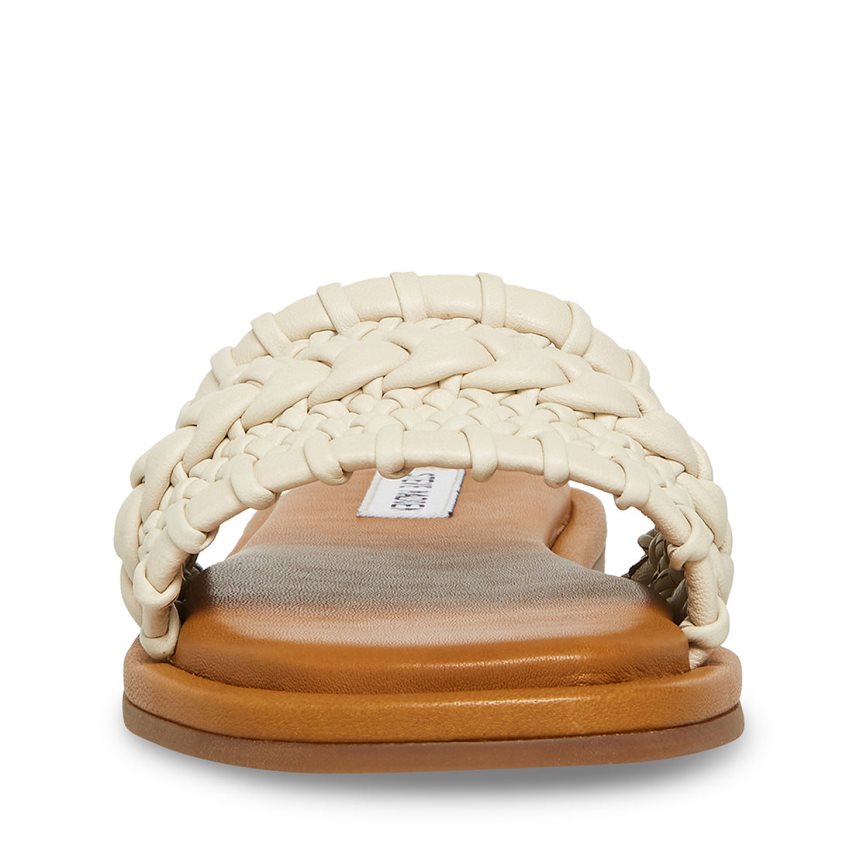 παντοφλεσ γυναικεια Steve Madden Genevie ασπρα | GR-O193GWT