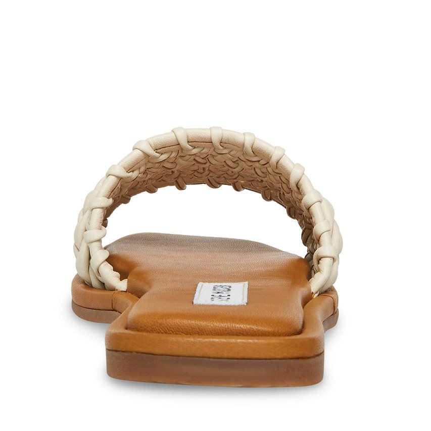 παντοφλεσ γυναικεια Steve Madden Genevie ασπρα | GR-O193GWT