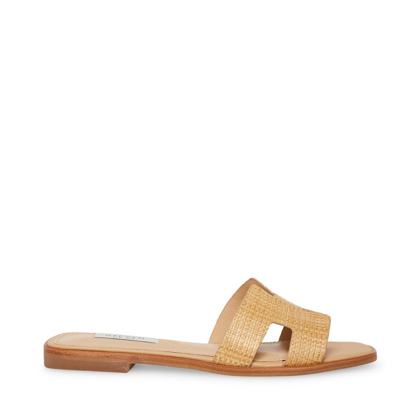 παντοφλεσ γυναικεια Steve Madden Hadyn Raffia Μπεζ | GR-9816AEX