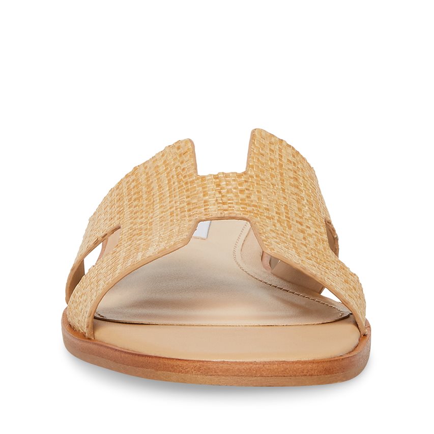παντοφλεσ γυναικεια Steve Madden Hadyn Raffia Μπεζ | GR-9816AEX