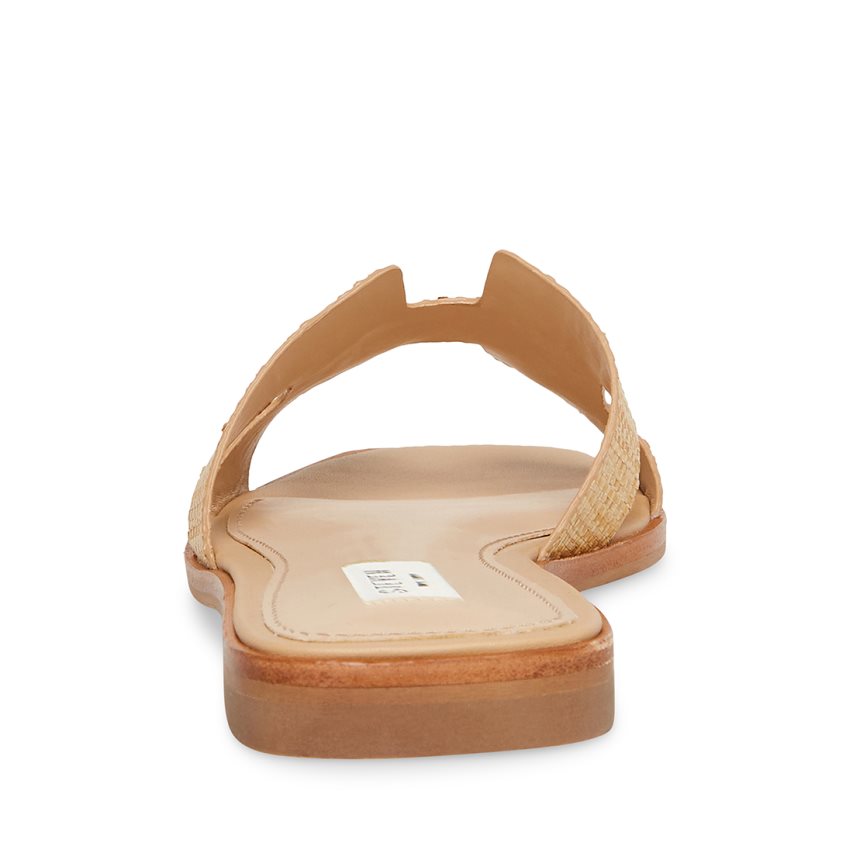 παντοφλεσ γυναικεια Steve Madden Hadyn Raffia Μπεζ | GR-9816AEX