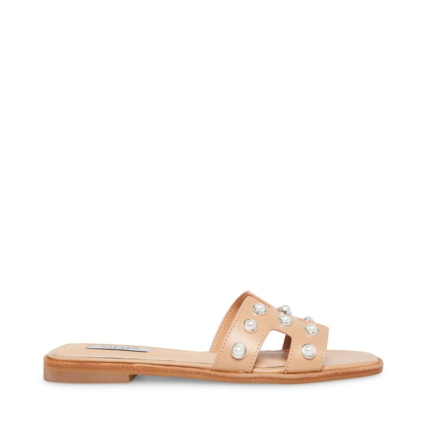 παντοφλεσ γυναικεια Steve Madden Hadyn-p δερματινα Μπεζ | GR-8279PYL