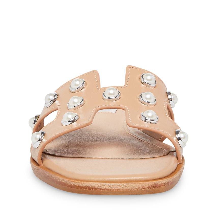παντοφλεσ γυναικεια Steve Madden Hadyn-p δερματινα Μπεζ | GR-8279PYL