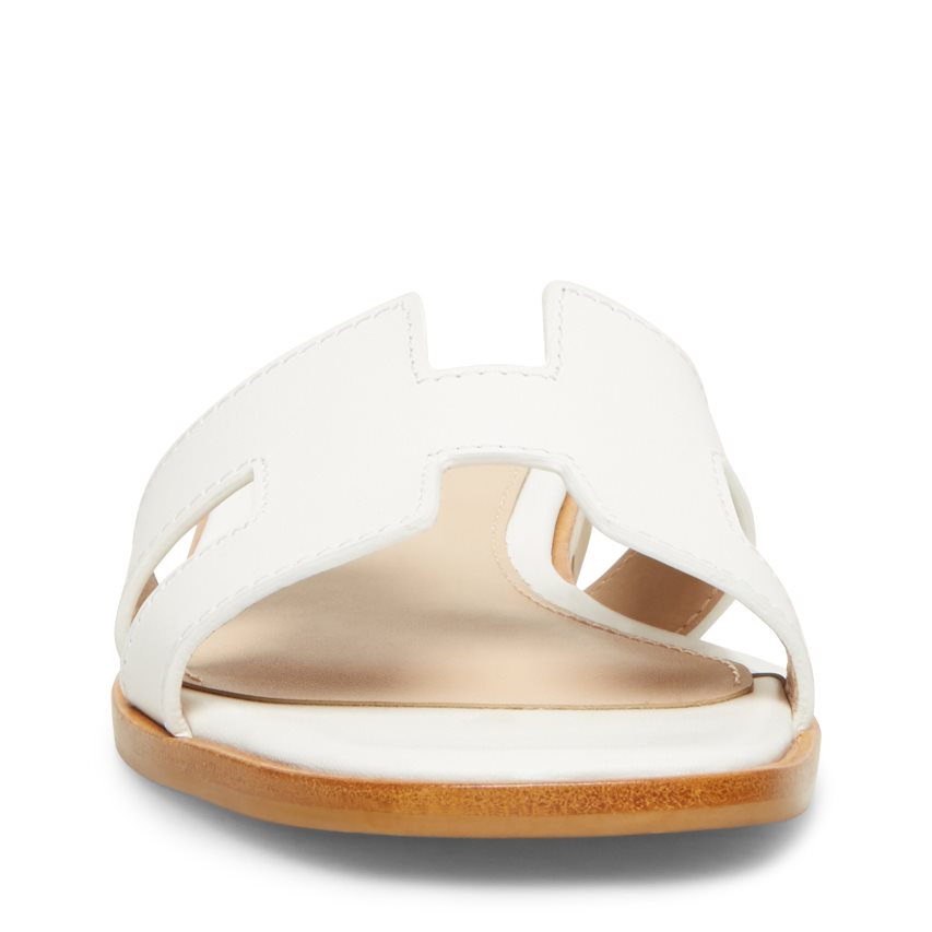 παντοφλεσ γυναικεια Steve Madden Hadyn δερματινα ασπρα | GR-6517NRP