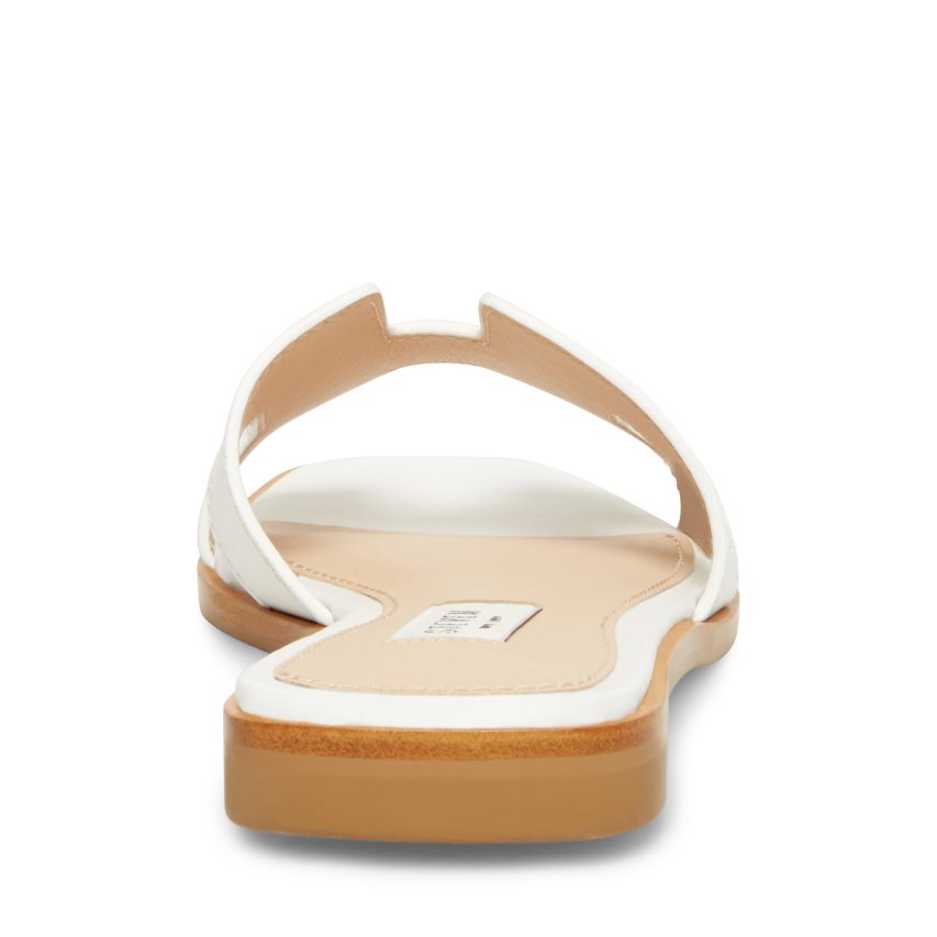 παντοφλεσ γυναικεια Steve Madden Hadyn δερματινα ασπρα | GR-6517NRP