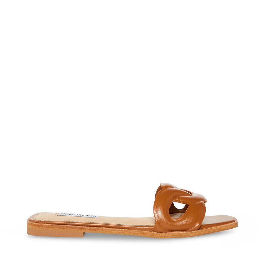 παντοφλεσ γυναικεια Steve Madden Helene καφε | GR-5164KIA