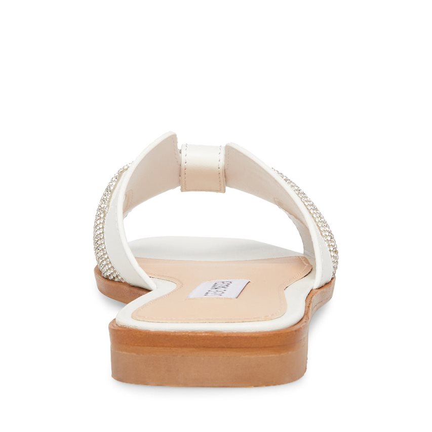 παντοφλεσ γυναικεια Steve Madden Holli δερματινα ασπρα | GR-7294YGP