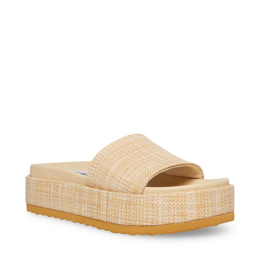 παντοφλεσ γυναικεια Steve Madden Kasper Natural Μπεζ | GR-5139RYM
