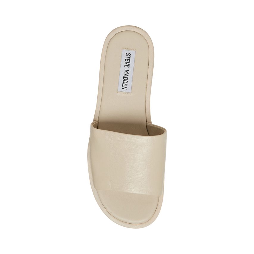 παντοφλεσ γυναικεια Steve Madden Kaya δερματινα Μπεζ | GR-9854OTA