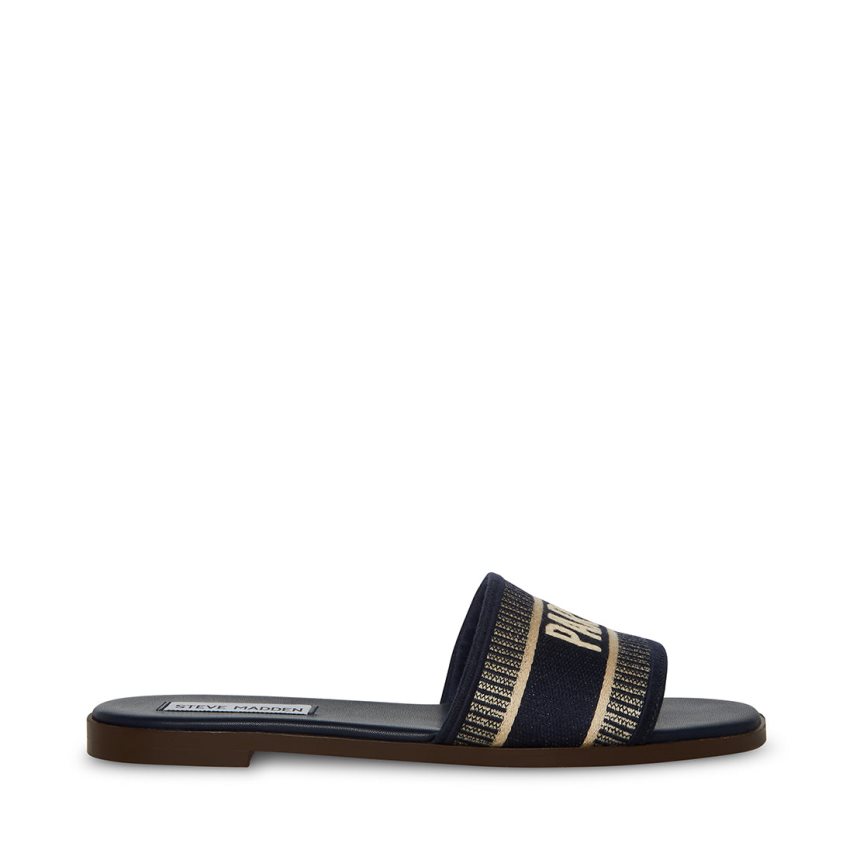παντοφλεσ γυναικεια Steve Madden Knox μαυρα | GR-9732MZI
