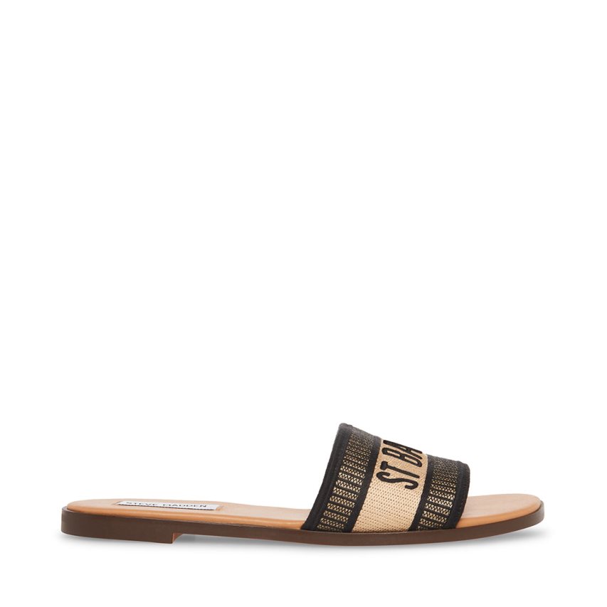παντοφλεσ γυναικεια Steve Madden Knox μαυρα | GR-9842VOF