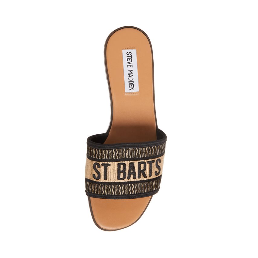 παντοφλεσ γυναικεια Steve Madden Knox μαυρα | GR-9842VOF