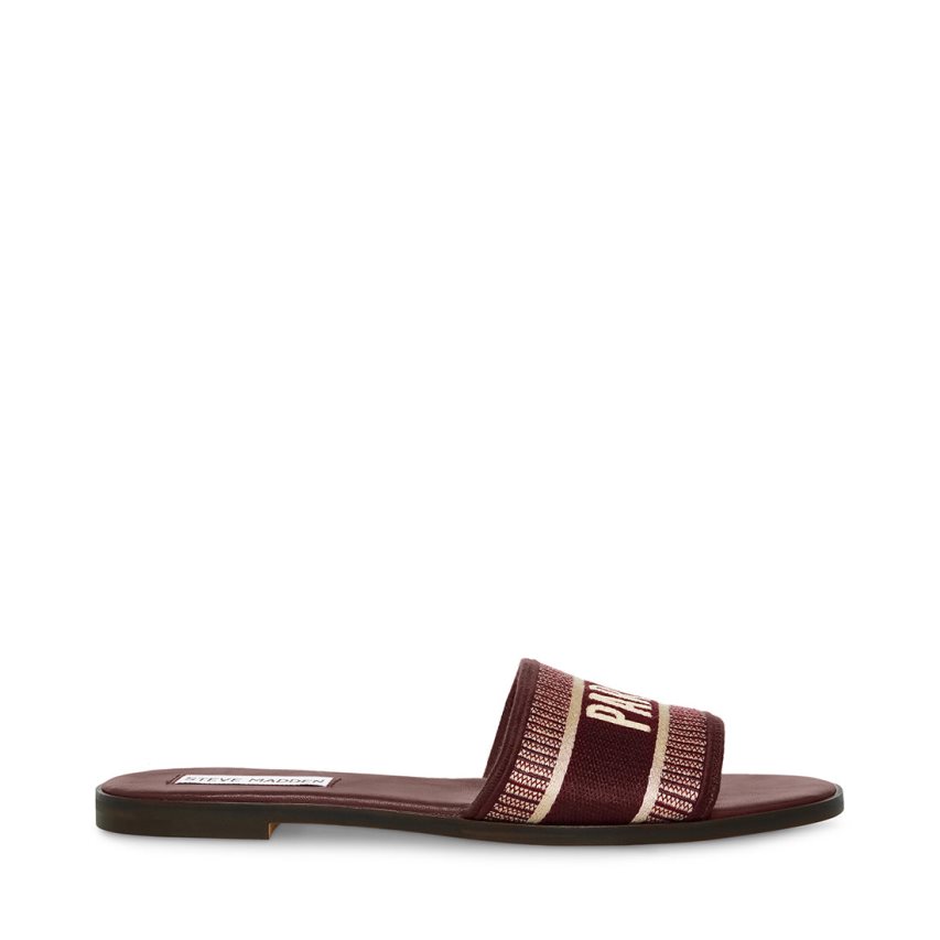 παντοφλεσ γυναικεια Steve Madden Knox μπορντο | GR-1248AGB