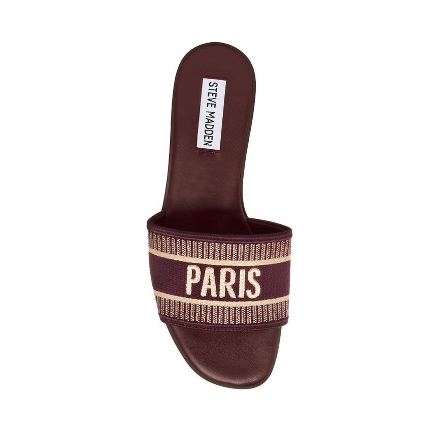 παντοφλεσ γυναικεια Steve Madden Knox μπορντο | GR-1248AGB