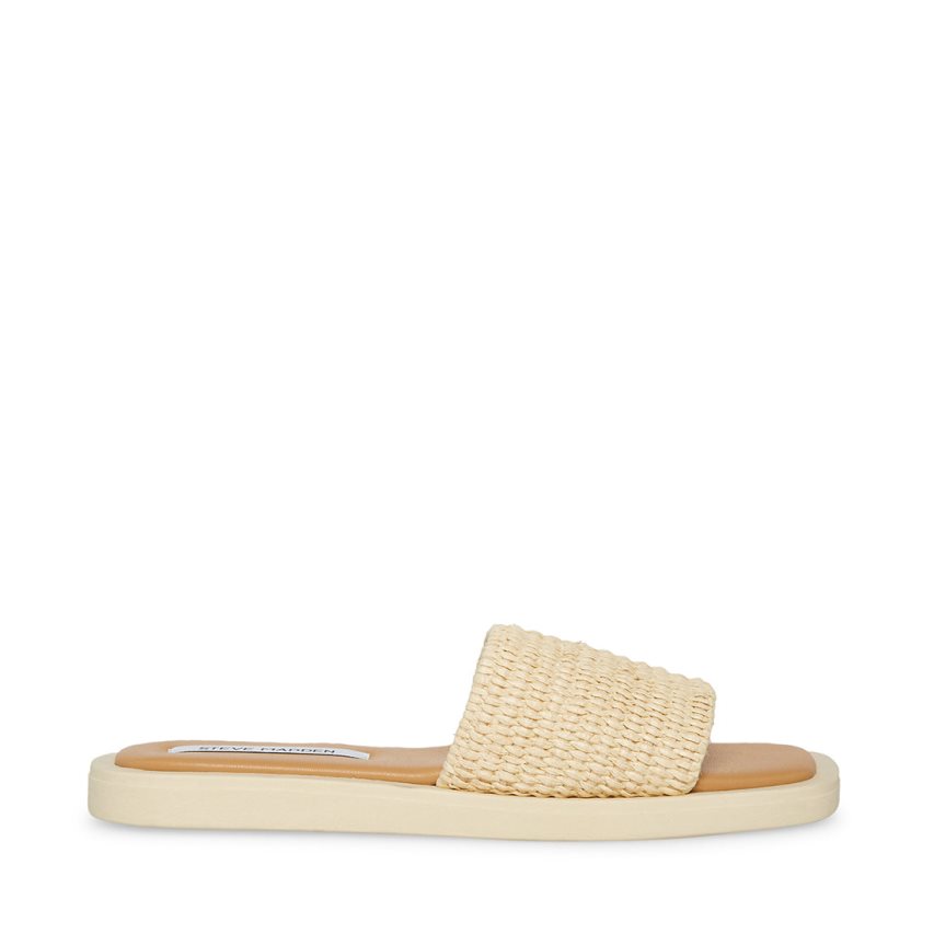 παντοφλεσ γυναικεια Steve Madden Leigh Natural Μπεζ | GR-8376PSE