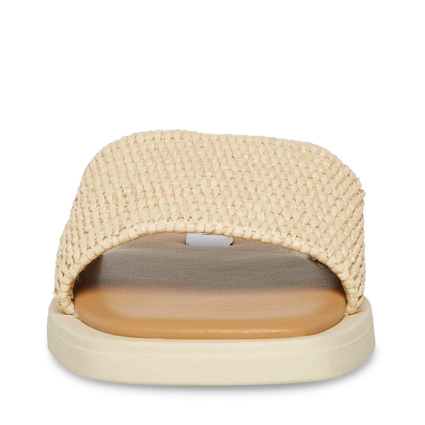 παντοφλεσ γυναικεια Steve Madden Leigh Natural Μπεζ | GR-8376PSE