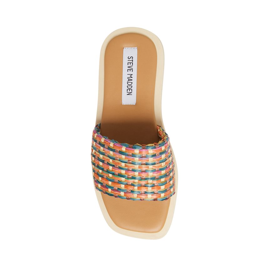 παντοφλεσ γυναικεια Steve Madden Leigh Πολύχρωμο | GR-O756UYW