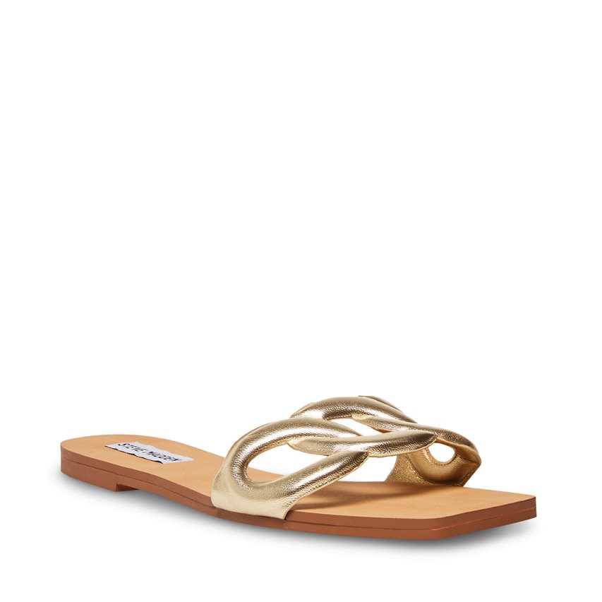παντοφλεσ γυναικεια Steve Madden Marcie χρυσο χρωμα | GR-6135NKM