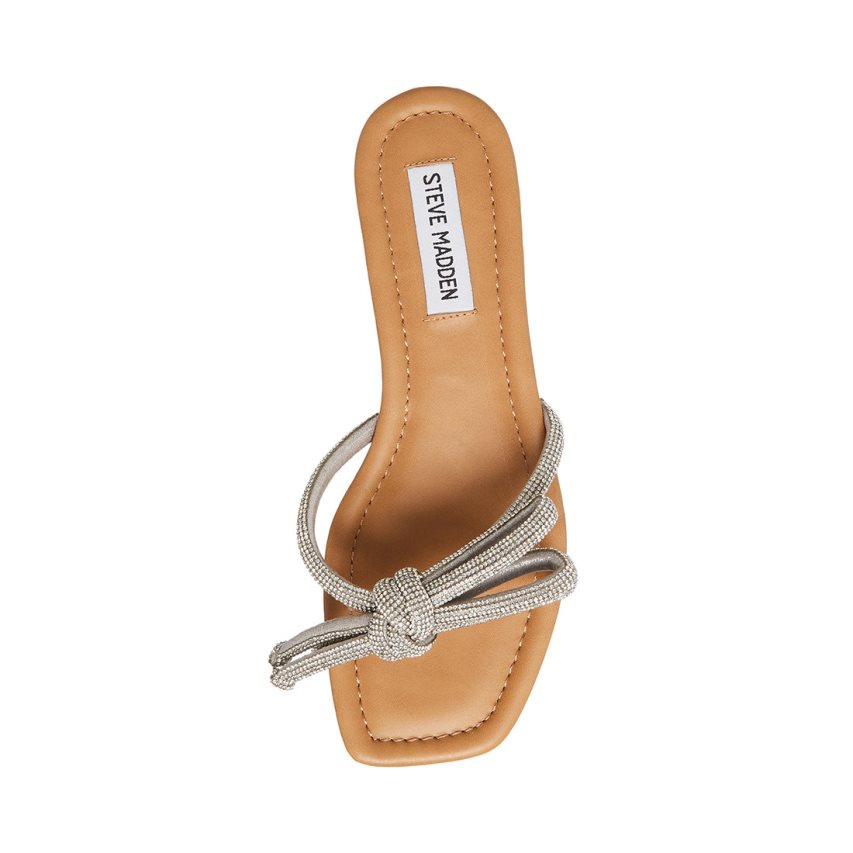 παντοφλεσ γυναικεια Steve Madden Maura-r ασημι | GR-2358GID