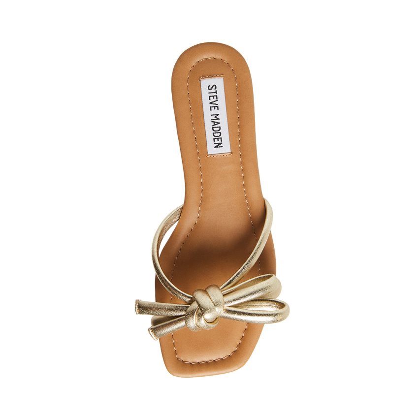 παντοφλεσ γυναικεια Steve Madden Maura χρυσο χρωμα | GR-2815HWI