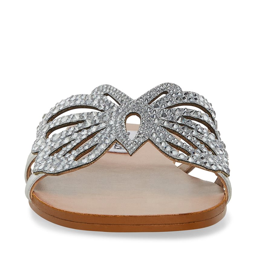 παντοφλεσ γυναικεια Steve Madden Savannah ασημι | GR-O864KNV