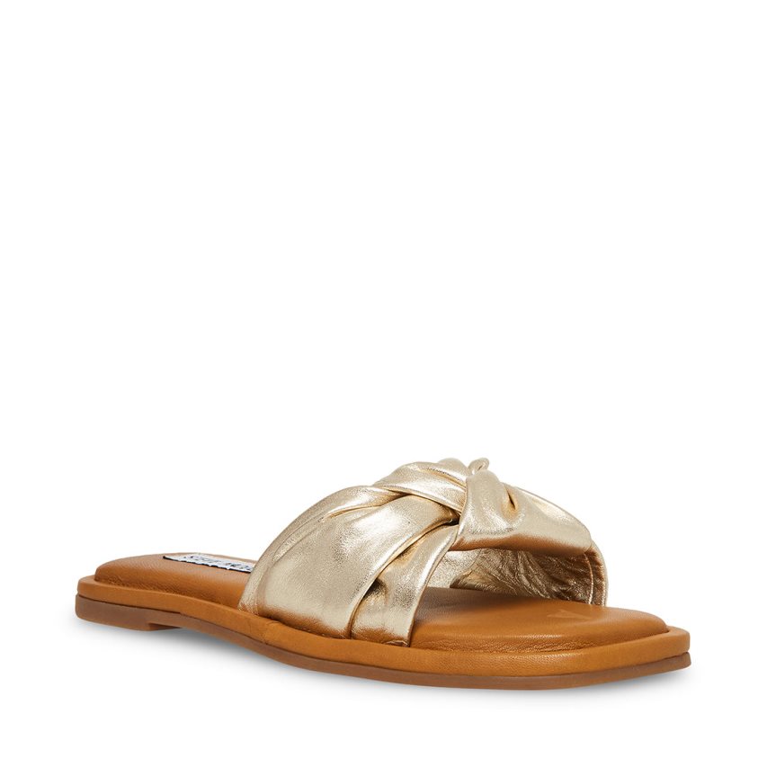 παντοφλεσ γυναικεια Steve Madden Tatiana χρυσο χρωμα | GR-8697NSK