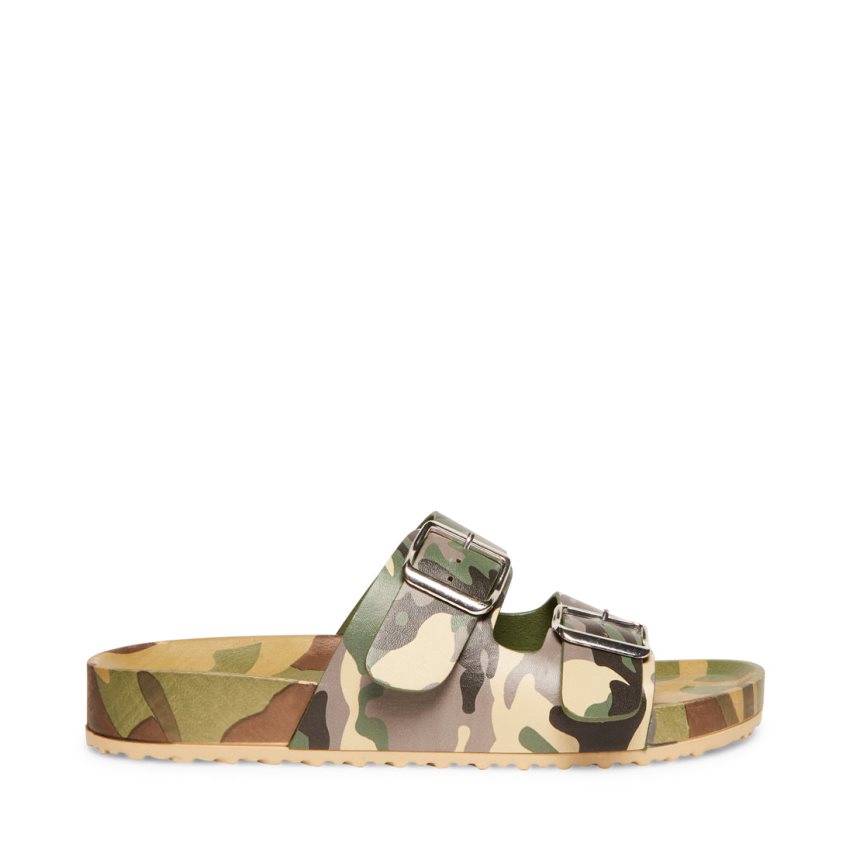 παντοφλεσ γυναικεια Steve Madden Teddy-t Camouflage καμουφλάζ | GR-59O4VTM