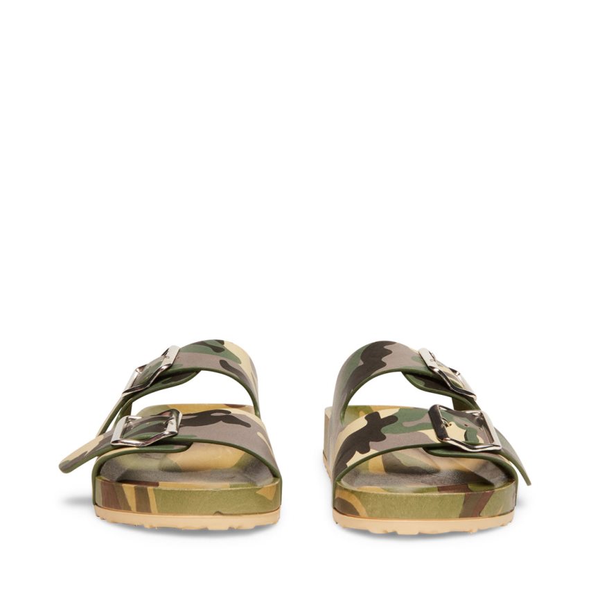παντοφλεσ γυναικεια Steve Madden Teddy-t Camouflage καμουφλάζ | GR-59O4VTM