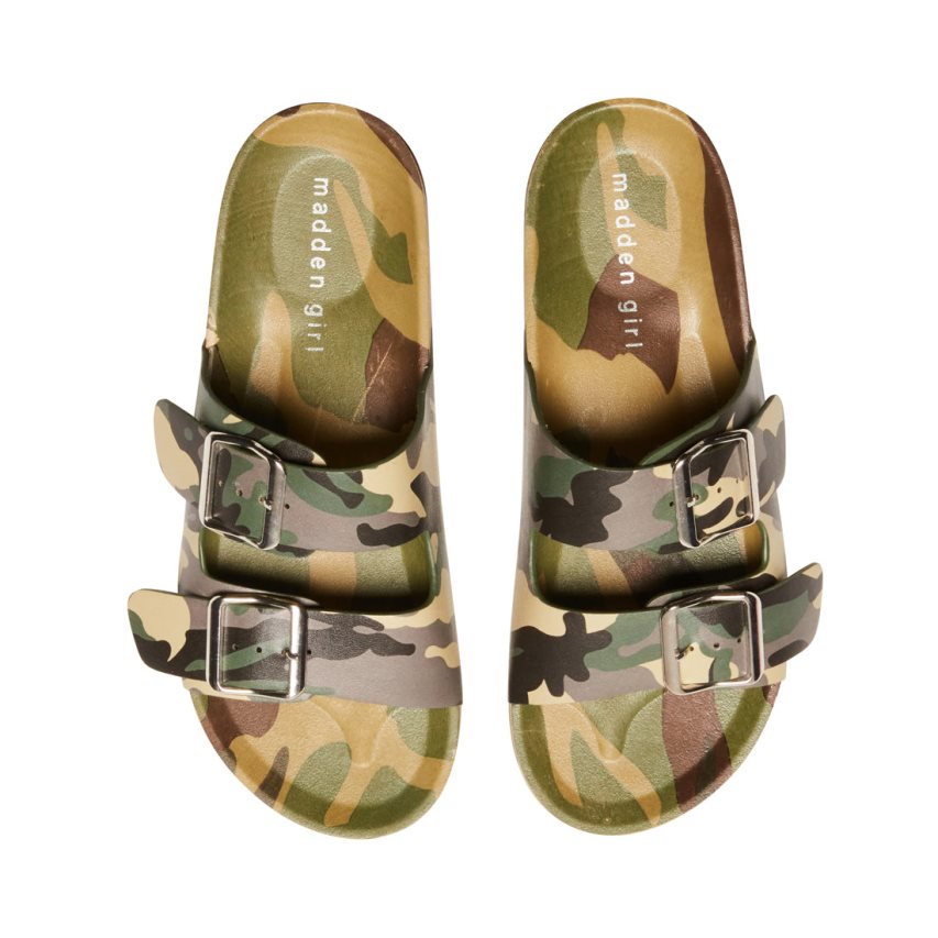 παντοφλεσ γυναικεια Steve Madden Teddy-t Camouflage καμουφλάζ | GR-59O4VTM