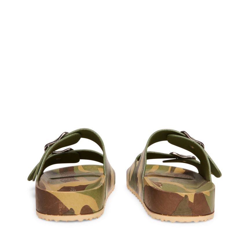 παντοφλεσ γυναικεια Steve Madden Teddy-t Camouflage καμουφλάζ | GR-59O4VTM