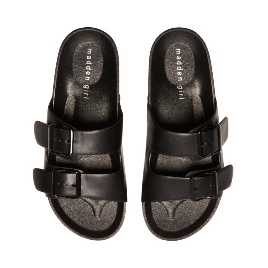 παντοφλεσ γυναικεια Steve Madden Teddy-t μαυρα | GR-6279OVJ