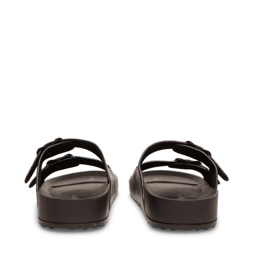 παντοφλεσ γυναικεια Steve Madden Teddy-t μαυρα | GR-6279OVJ