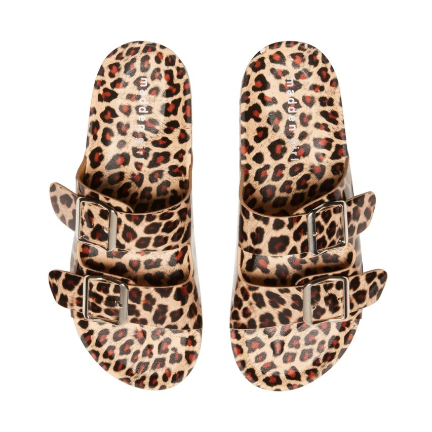 παντοφλεσ γυναικεια Steve Madden Teddy-t λεοπαρ | GR-6529YVX
