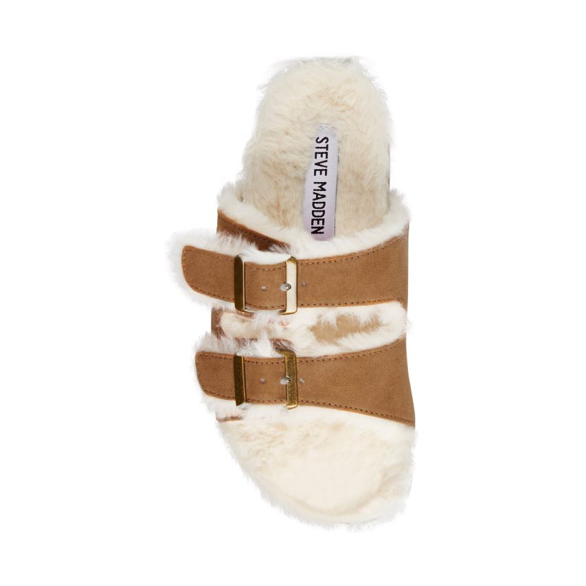 παντοφλεσ παιδικα Steve Madden Jleena καφε | GR-8736NRK