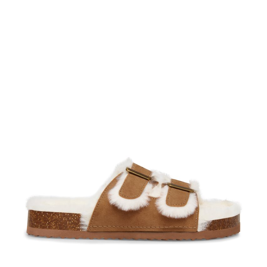 παντοφλεσ παιδικα Steve Madden Jleena καφε | GR-8736NRK