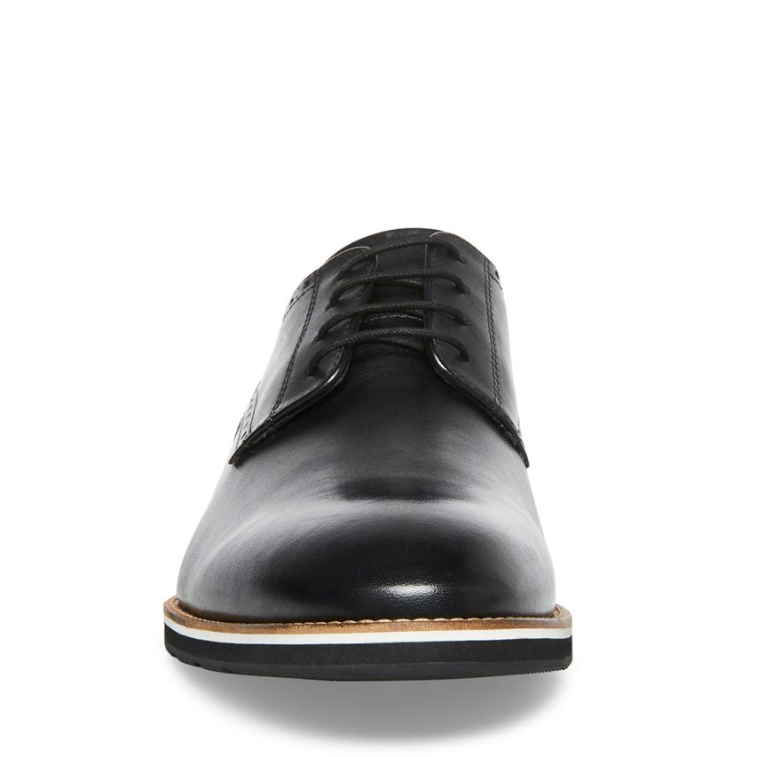 παπουτσια derby ανδρικα Steve Madden Derbyy δερματινα μαυρα | GR-49O7ZOK
