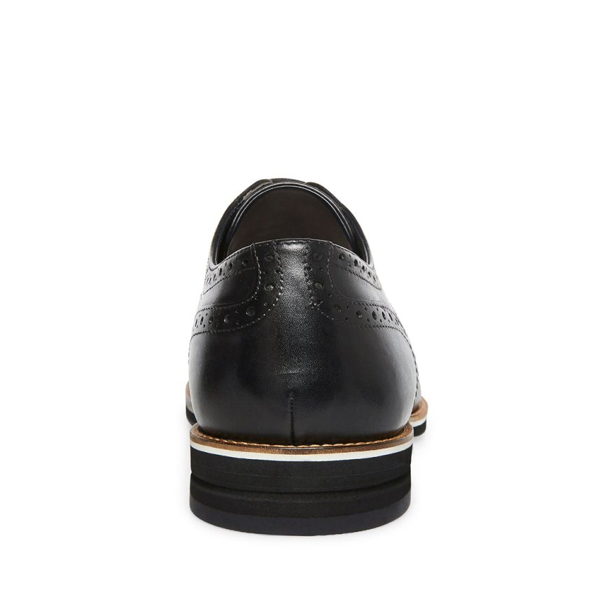 παπουτσια derby ανδρικα Steve Madden Derbyy δερματινα μαυρα | GR-49O7ZOK
